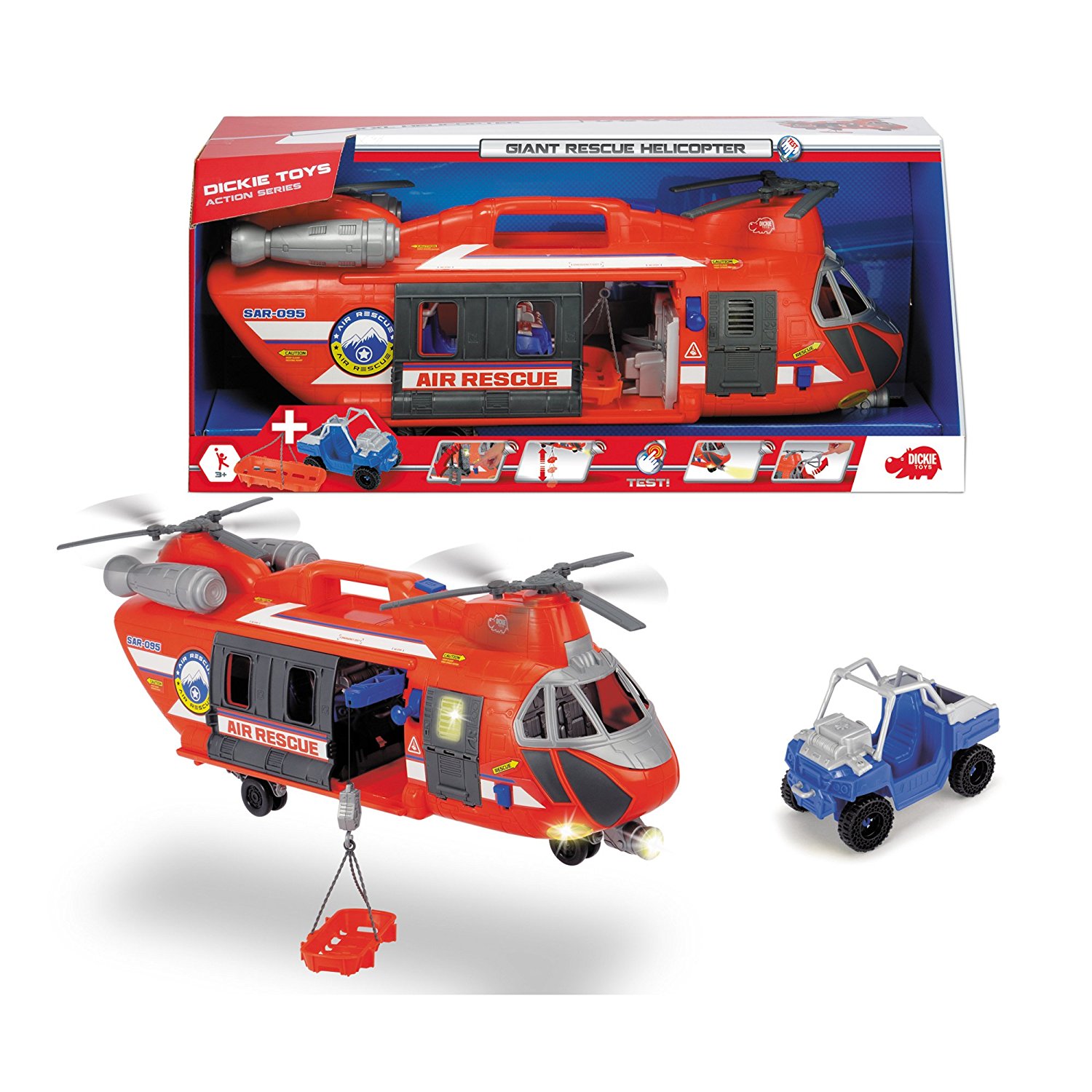 Вертолет спасателей 56 см., свет, звук и аксессуары  